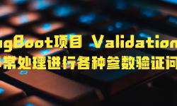 Featured image of post SpringBoot项目Validation组件+全局异常处理进行各种参数验证问题